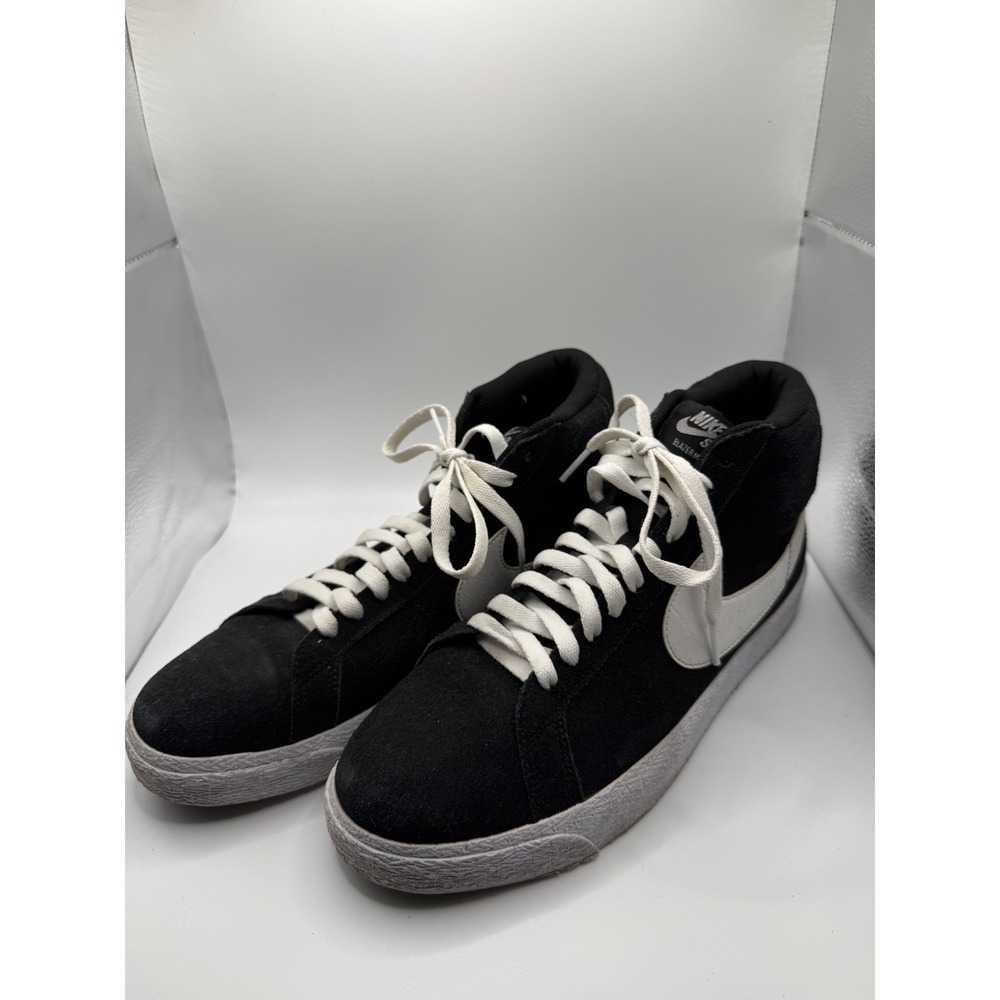 Nike SB Zoom Blazer Mid 864349-002 Mens US 10 Skate Shoes Black White Sneakers